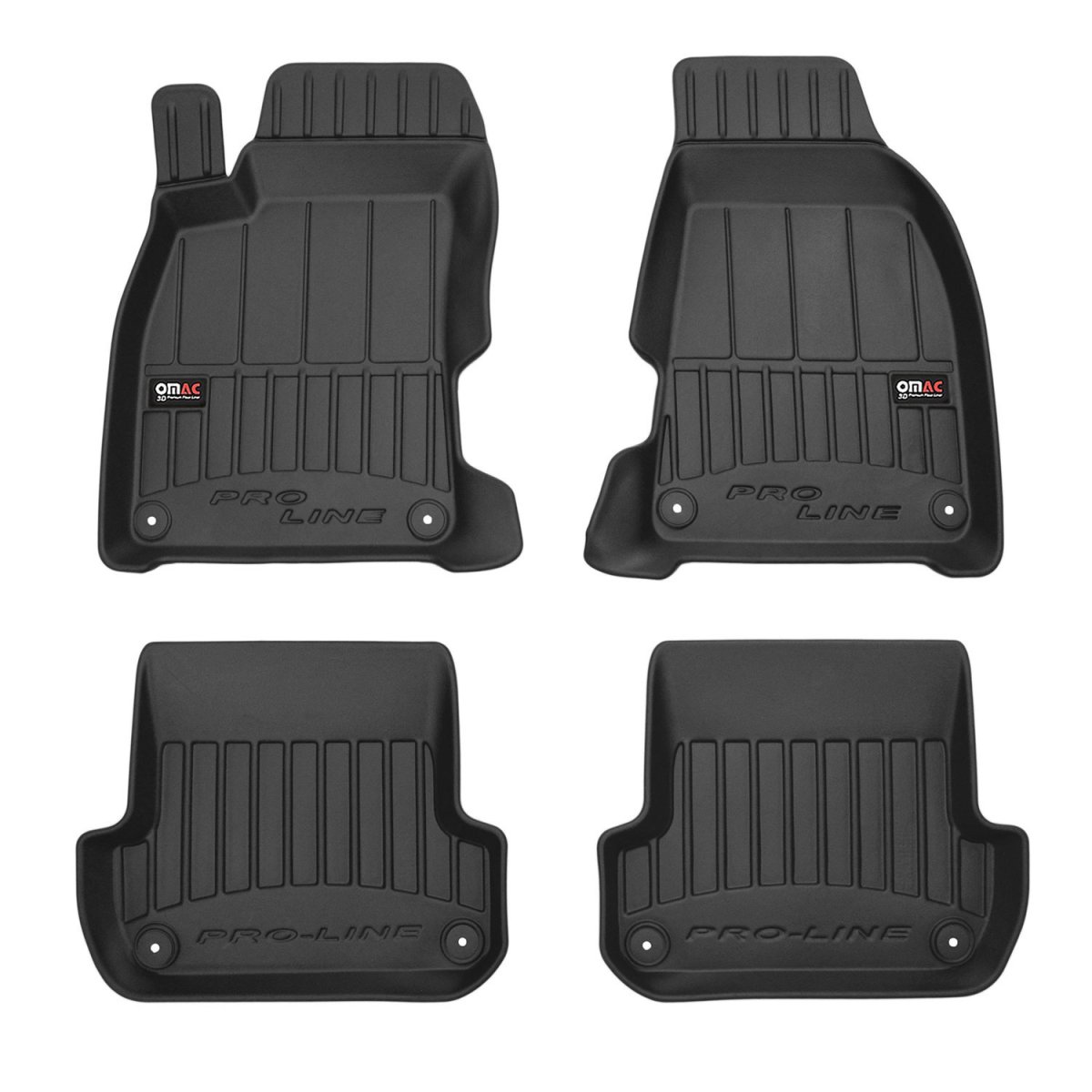 Audi A4 Floor Mat - Omac - Proline Premium TPE 4 Pcs - Black - '01-'04